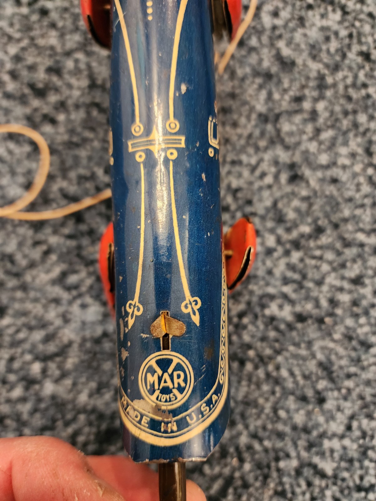 MARX ZIPPO THE CLIMBING MONKEY TIN TOY