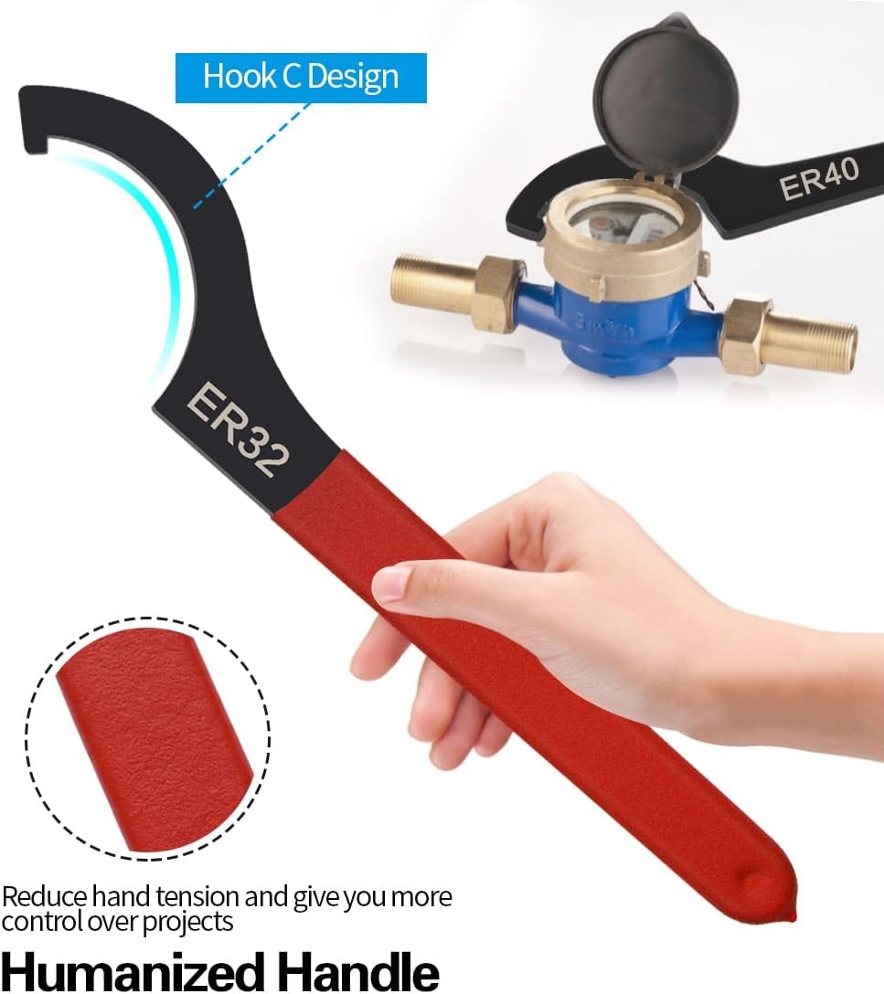 6PCS Coilover Spanner Wrench Set Coilover Wrench C-Shape Spanner Wrench Shock US