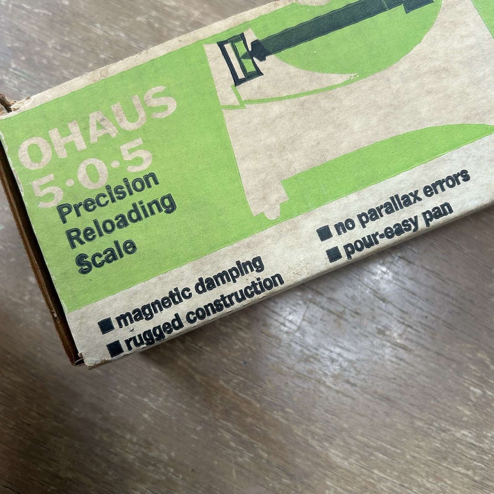 OHAUS 5 0 5 505-10 Precision Reloading Scale Balance Beam w/ Box & Instructions