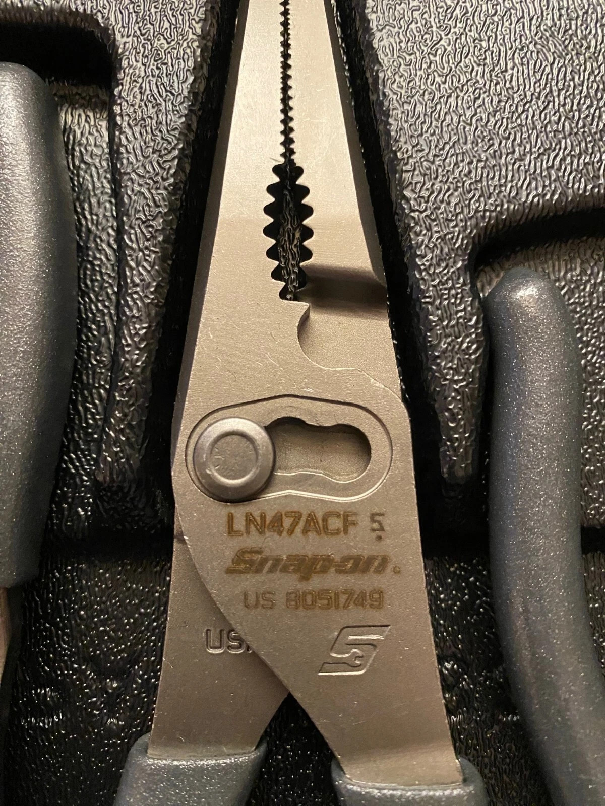 SNAP ON TOOLS USA 3PC DK TITANIUM LONG NOSE Slip Joint Pliers Set PL3LNSJCF DT