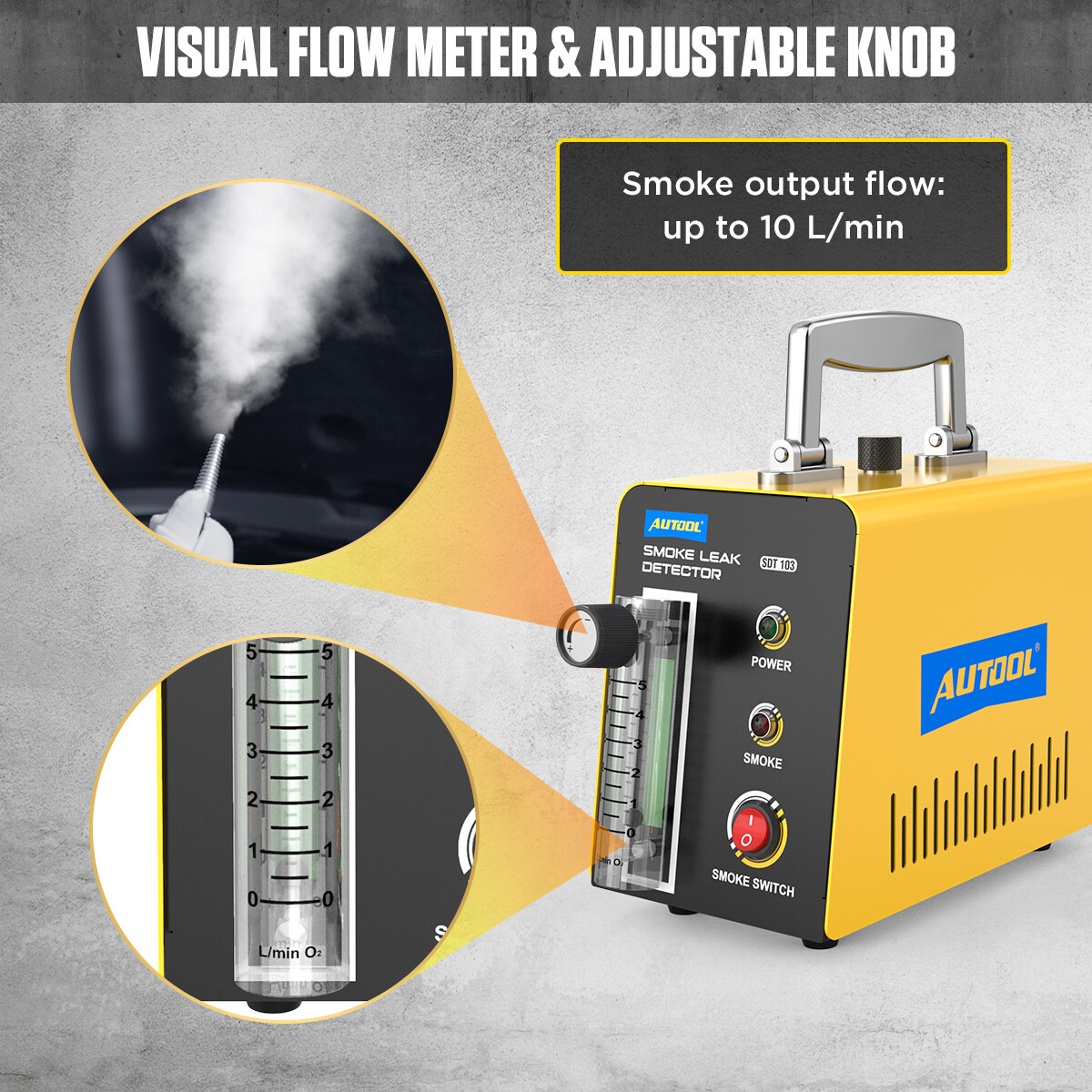 Automotive EVAP Smoke Machine Diagnostic Pipe System Vacuum Leak Detection Test