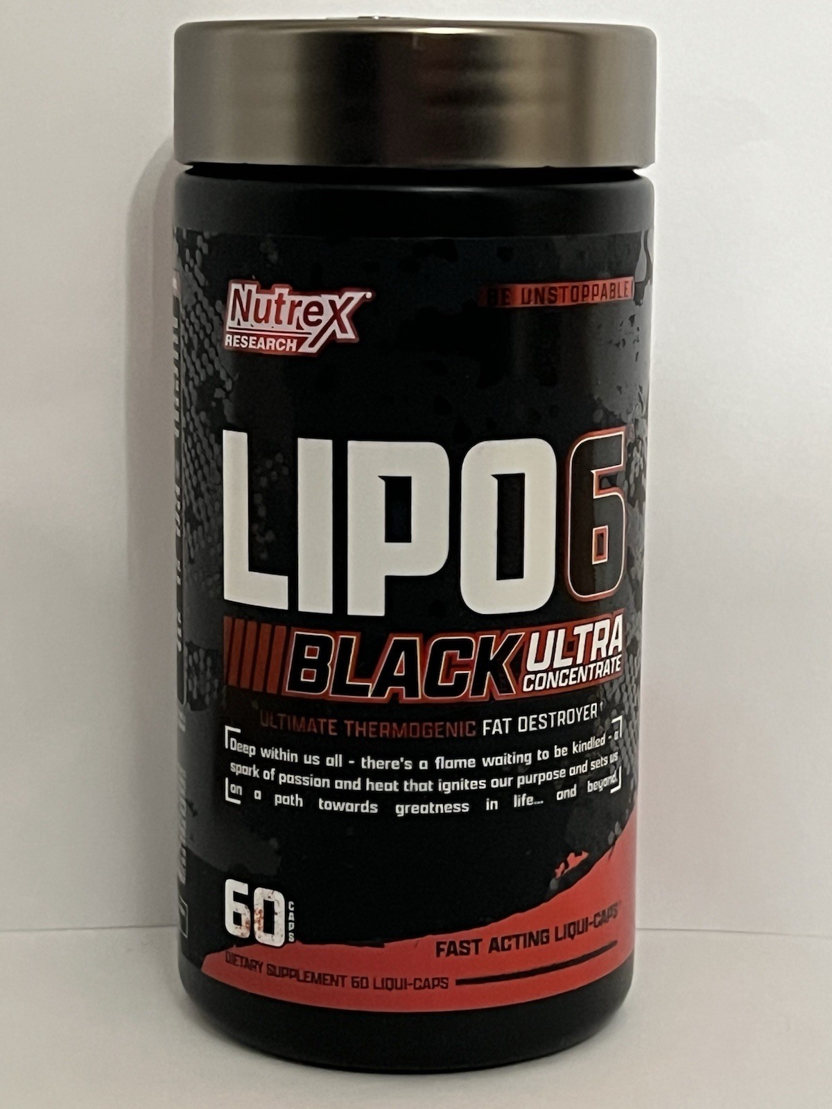 Lipo6 Black Intense Ultra Concentrate Thermogenic Fat Burner Weight. Exp 05/2027