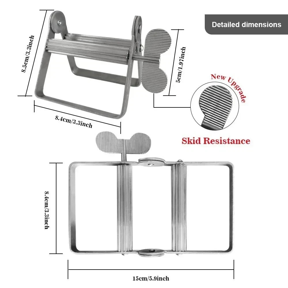 Toothpaste Squeezer, Metal Toothpaste Tube Squeezer Paint Tube Wringer Tube Roll