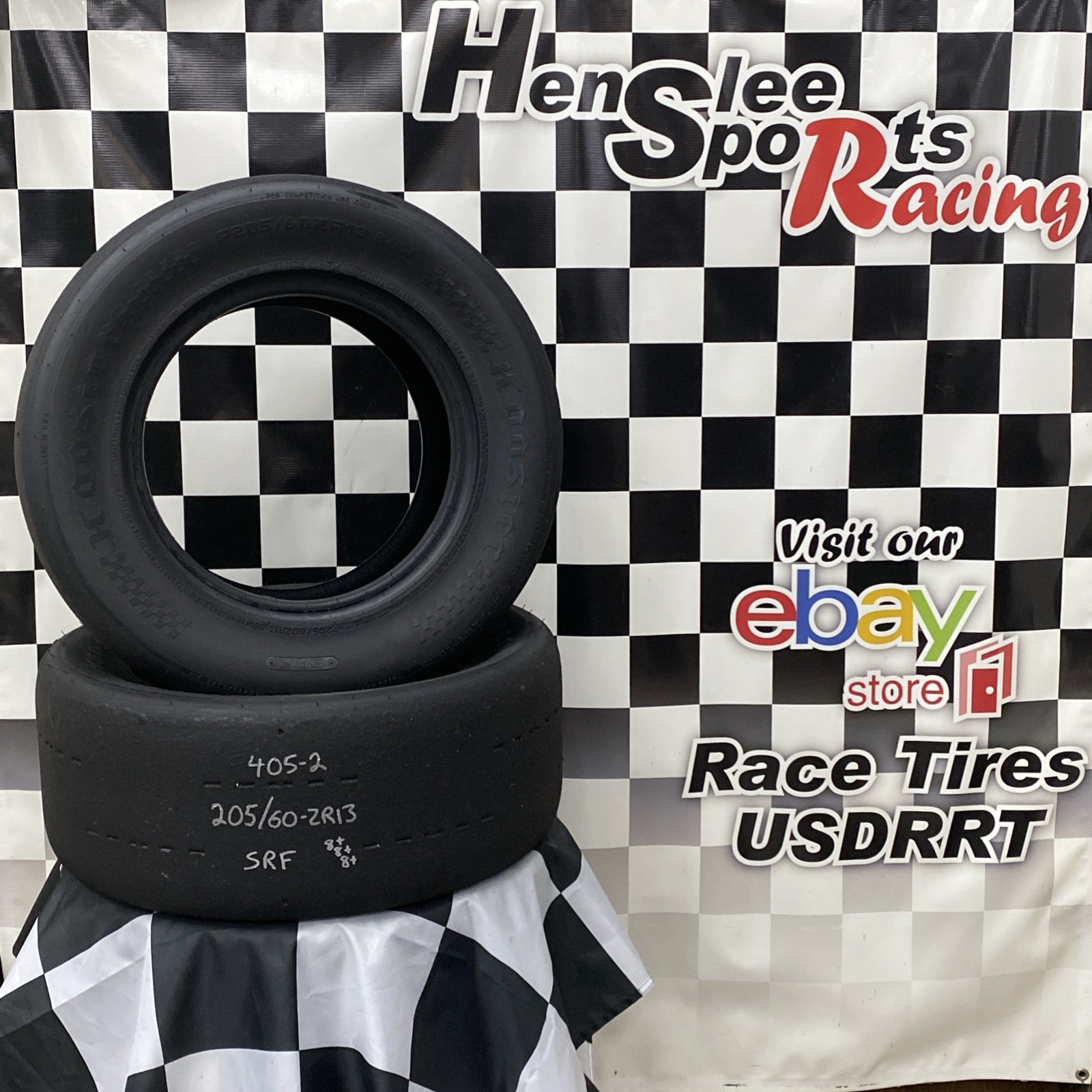 405-2 USDRRT HOOSIER DOT Road Race Tires SRF 205/60-ZR13