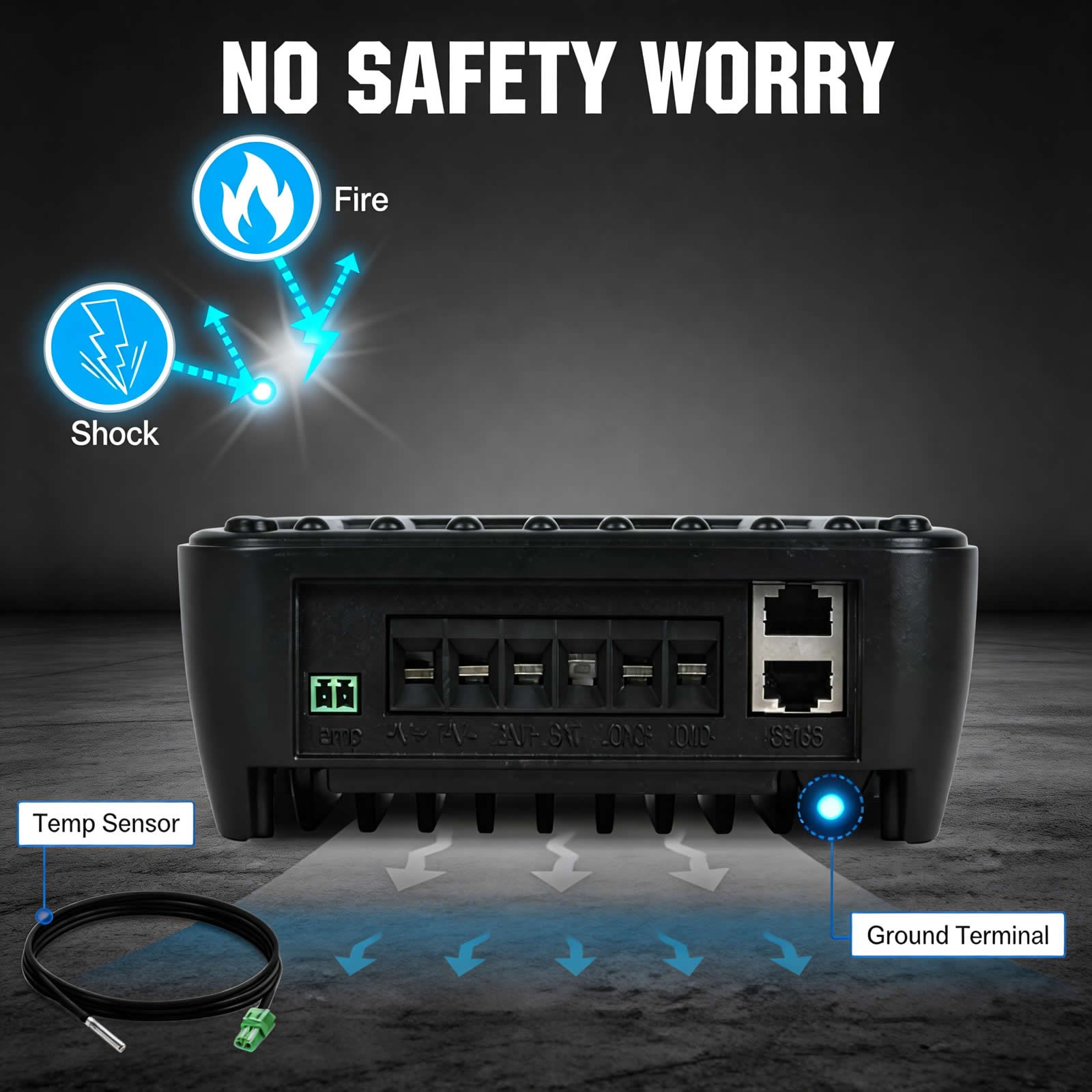 MPPT Solar Panel Charge Controller 60A 12V 24V For Battery Regulator OLED US