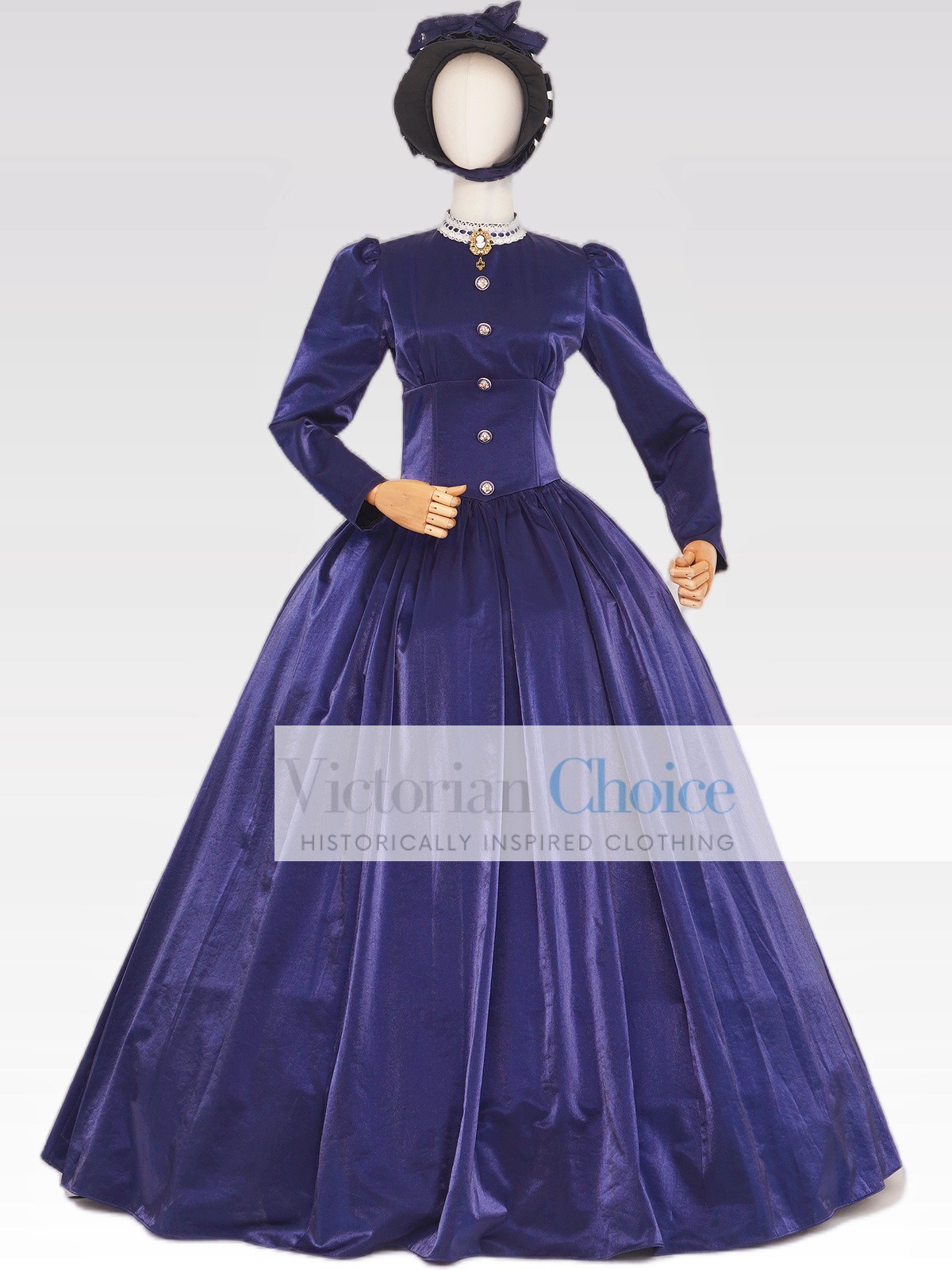 Victorian Dickens Civil War 1860s Dress Gothic Fantasy Period Theater Wear 316
