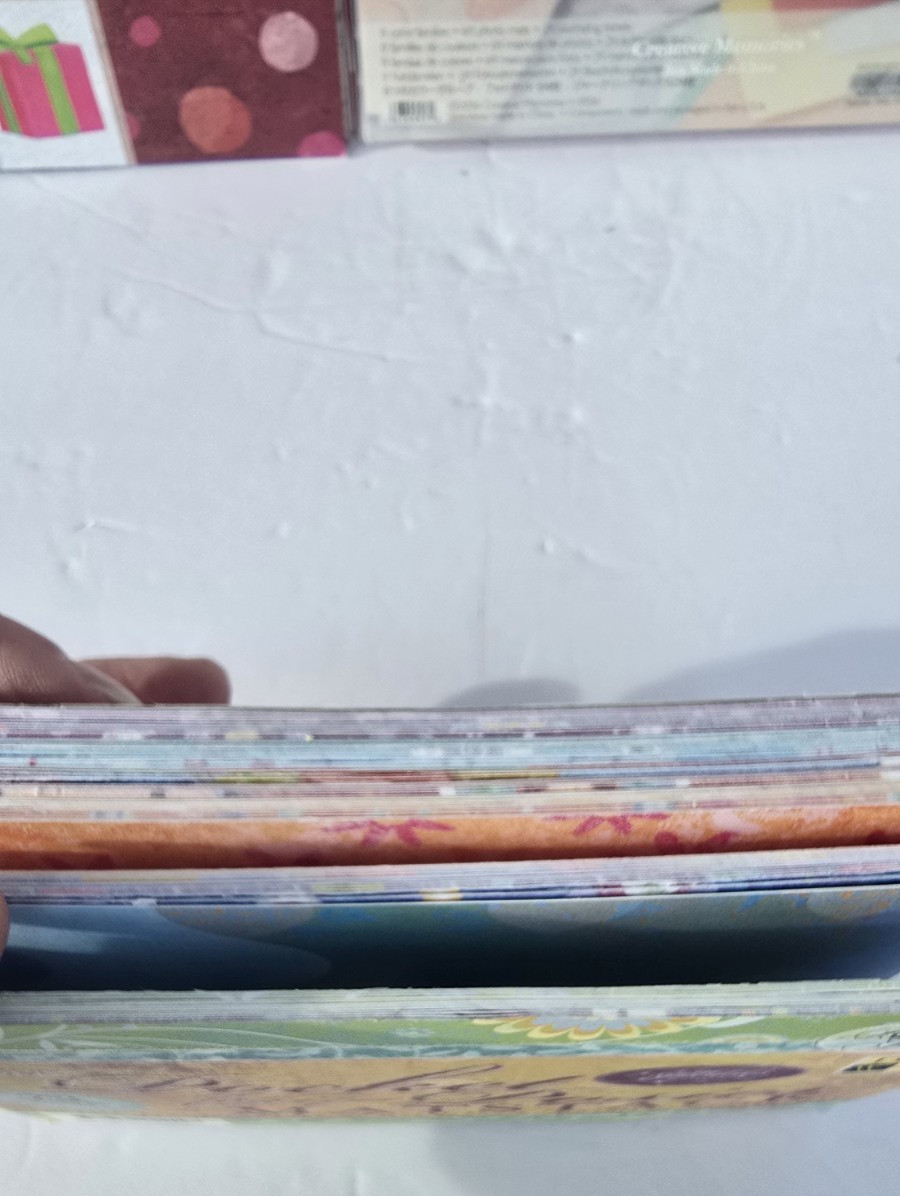 Paper Stack Sets- Pets School Flowers Pattern Solid Color New Open See Photos