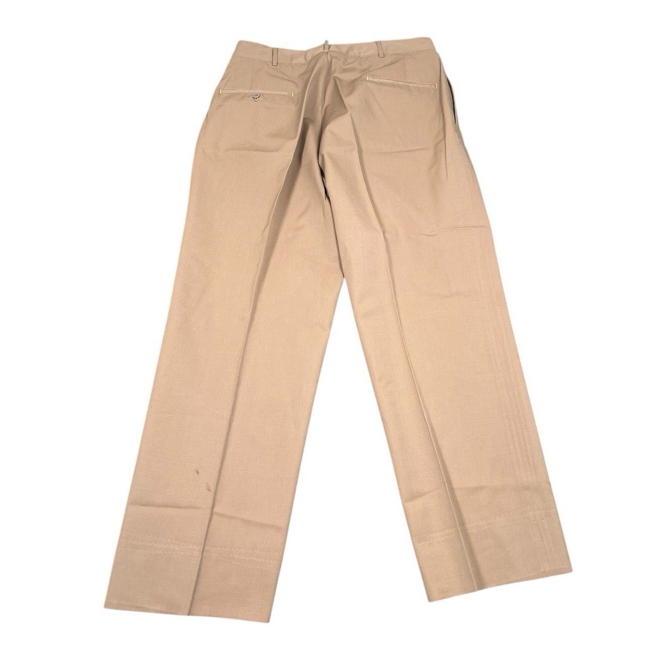 Vintage 1940s mens Tan suspender pants Davis Clothing Co. Talon 32X29