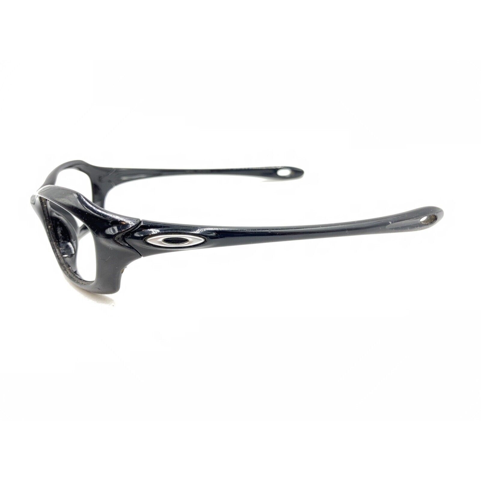 Oakley XS Five Shiny Black Oval Sunglasses Frames 125 USA Sports Kids Youth