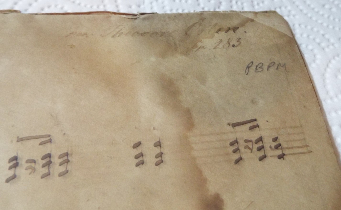 ANTIQUE 1800s HANDWRITTEN SHEET MUSIC WITH SIGNATURES GERMAN COMPOSERS READ!!!!