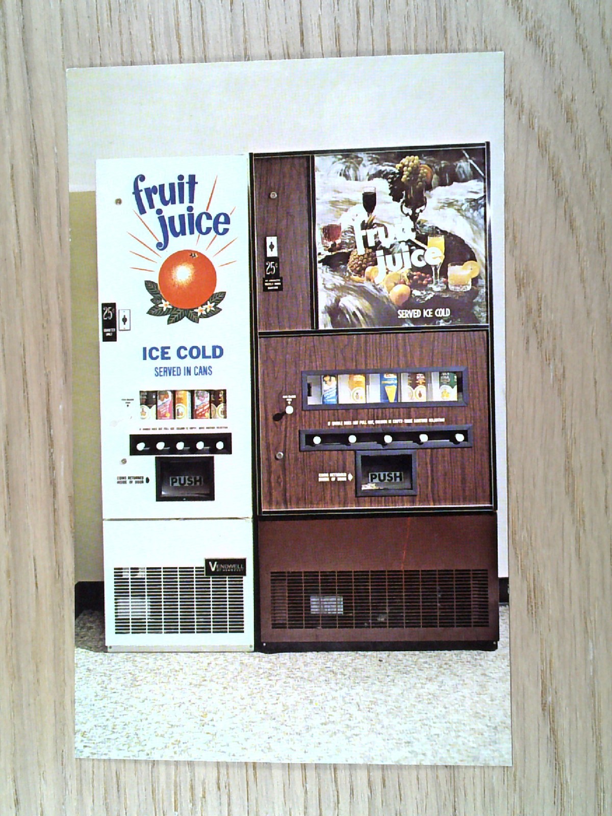 Vintage Royal Juice Dist. Vending Machine Advertising Postcard - Anaheim CA