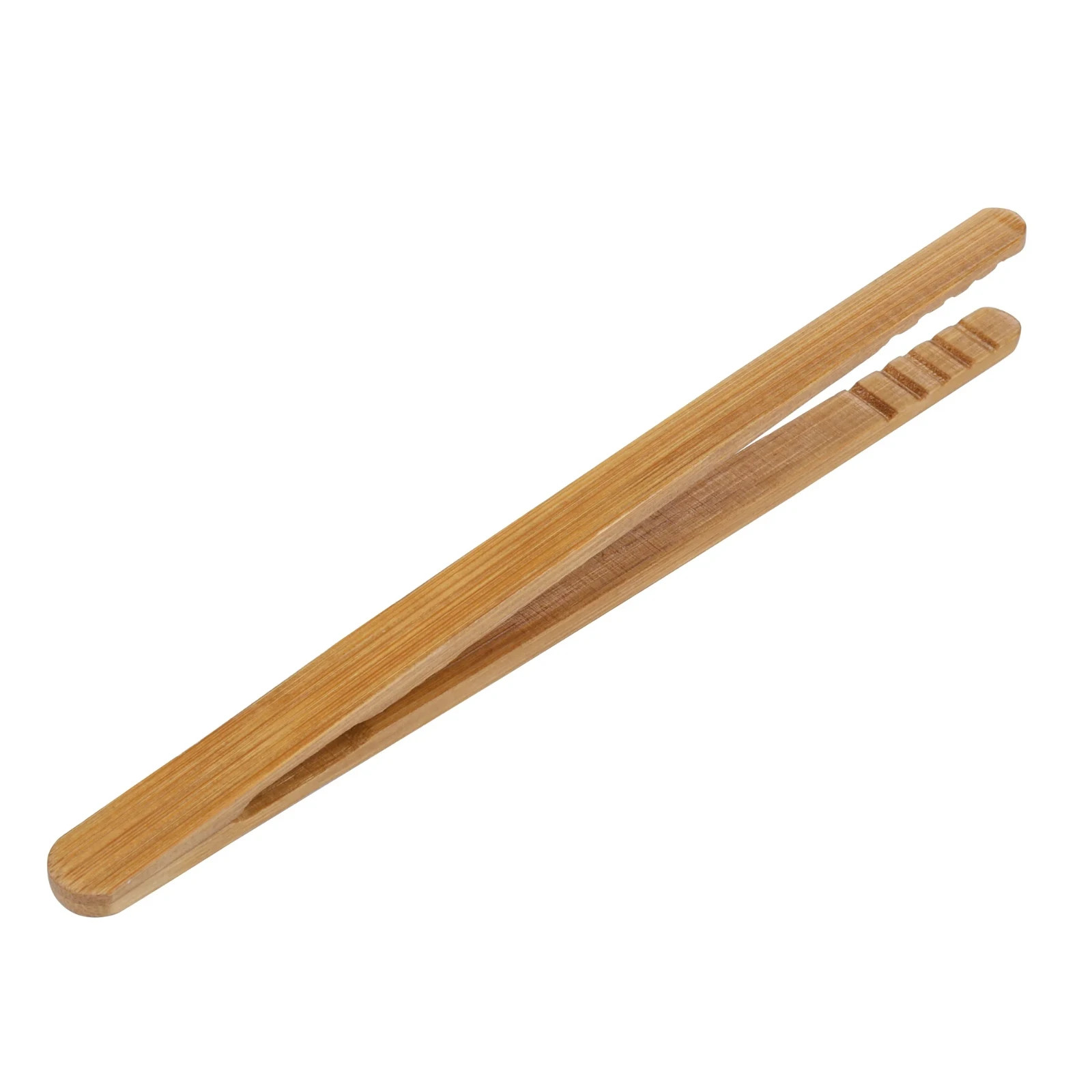 4Pcs Bamboo Toast Tongs 7 inch Wooden Toaster Tongs for Bread Cooking Kitchen