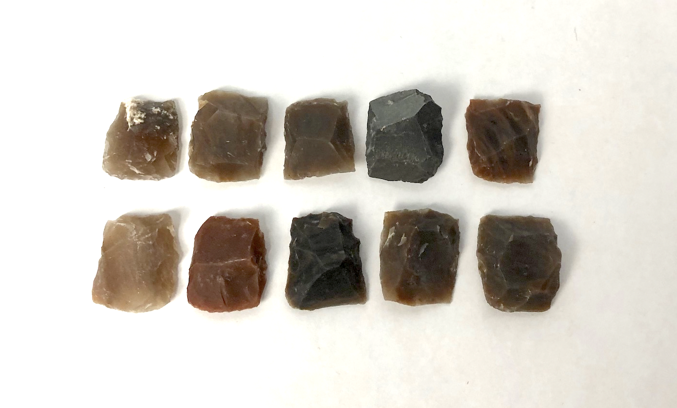 3/4 Inch Flints - 18th Century Style Gun Flints or Flintlocks - 10 pieces