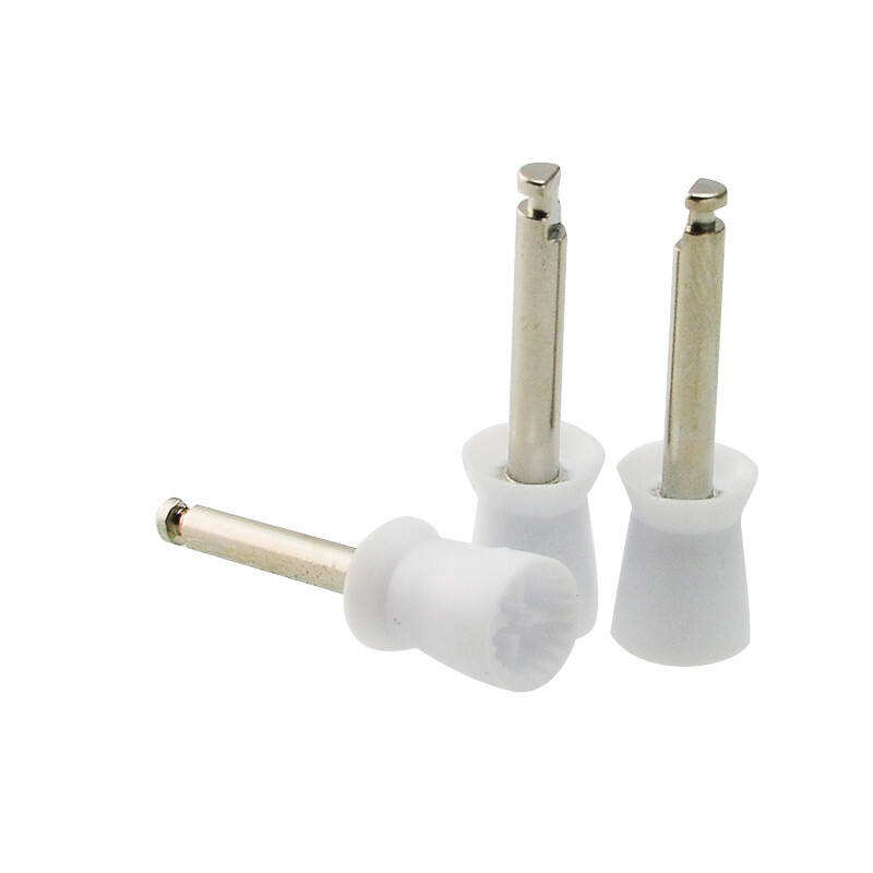 100 Pcs Dental Prophy Polishing Brush Nylon Bristle Flat/Tapered Prophylaxis RA