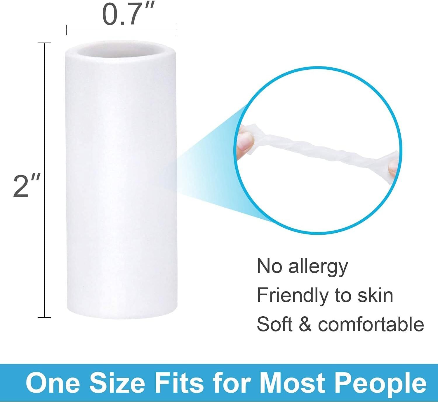 20× Silicone Gel Finger Sleeve Protectors Finger Sleeve Cushions & Protect USA