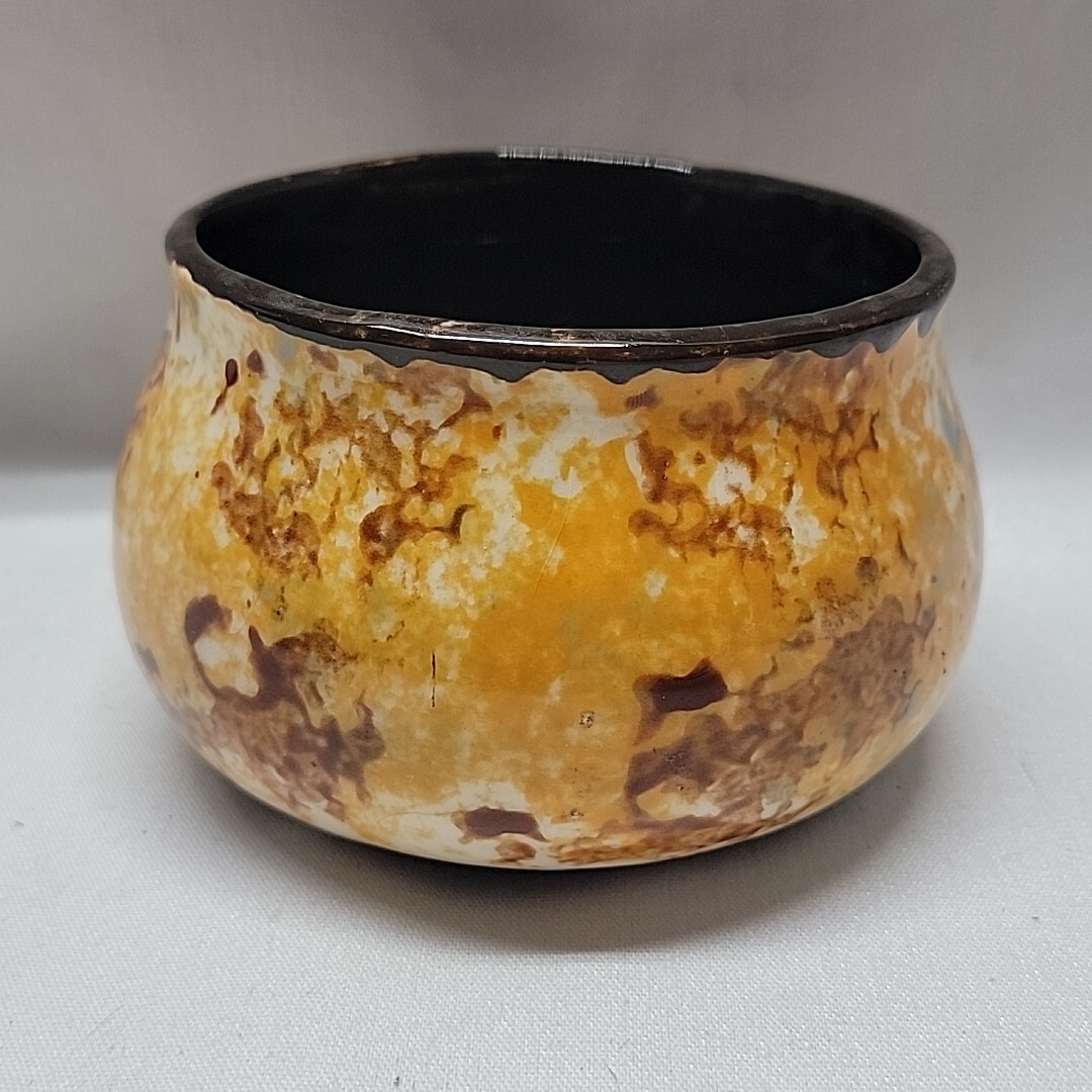 Mesa Pottery Wyoming Handmade Pottery Bowl 4" Multicolor