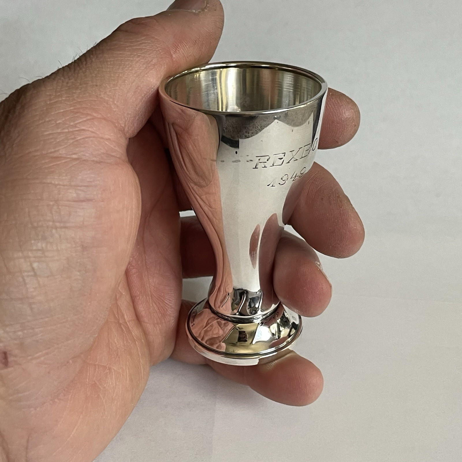 Vintage Sterling Silver Mint Julep Drinking Trophy Cup Rexbo 1949