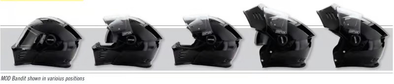 Simpson Motorcycle M59XLC Mod Bandit Helmet Adult XL Carbon Fiber