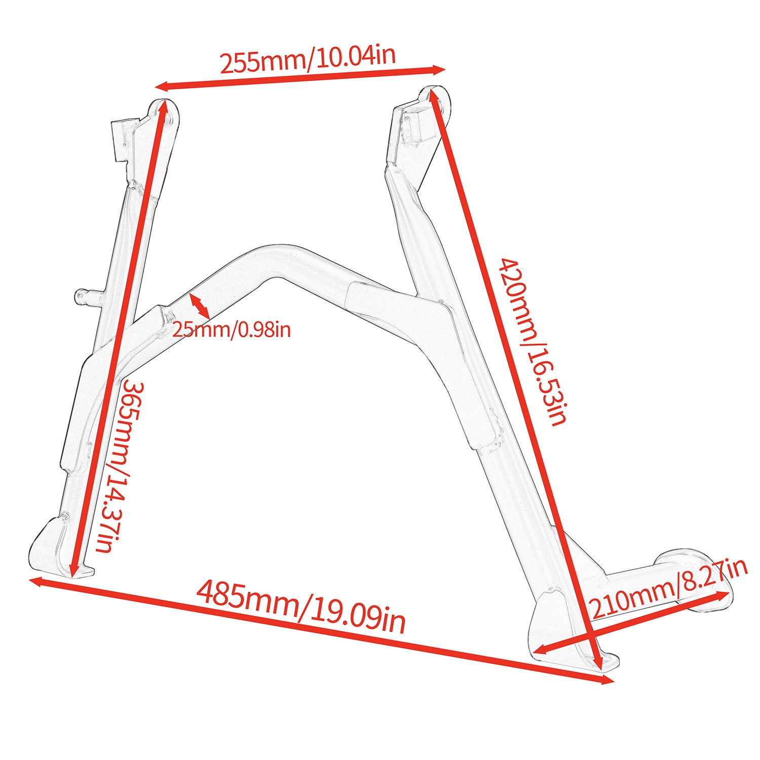 WOLFLINE Kickstands For Yamaha TENERE 700 XTZ T7 2019-2025 Center Stands Mount