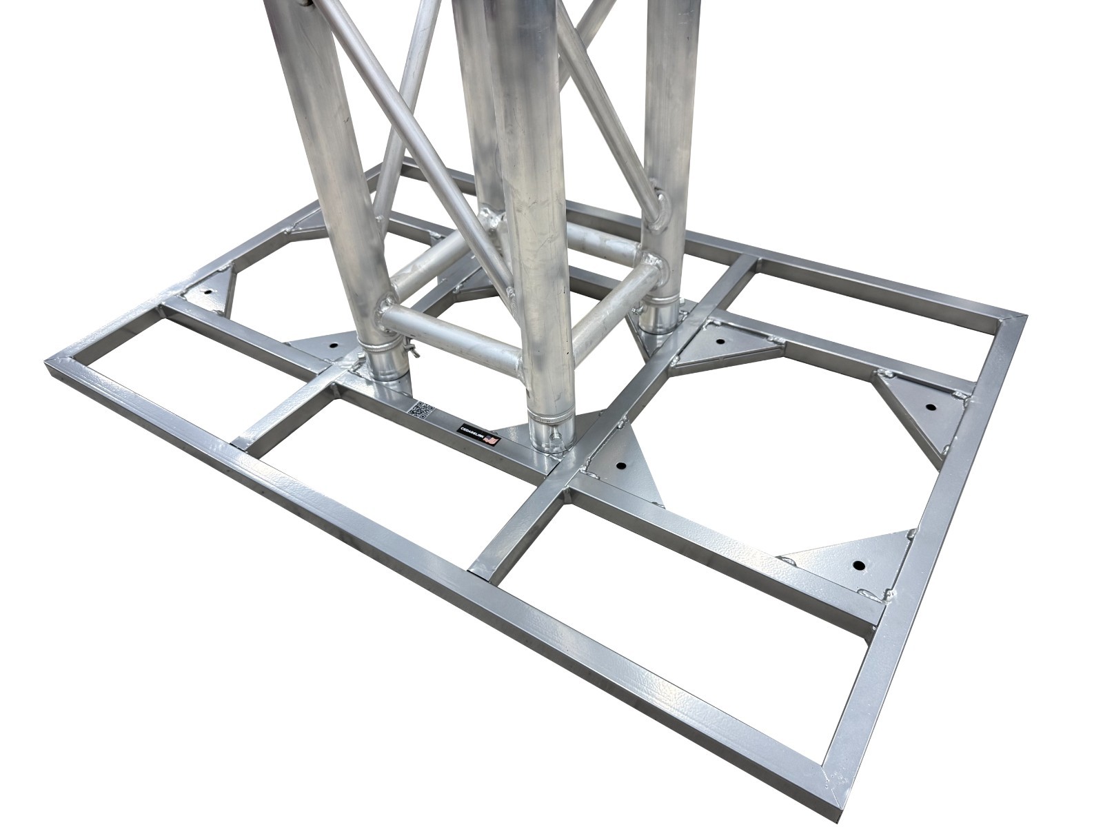 26"x39" Metal Frame Base for 12"x12" Aluminum Square Lighting Truss