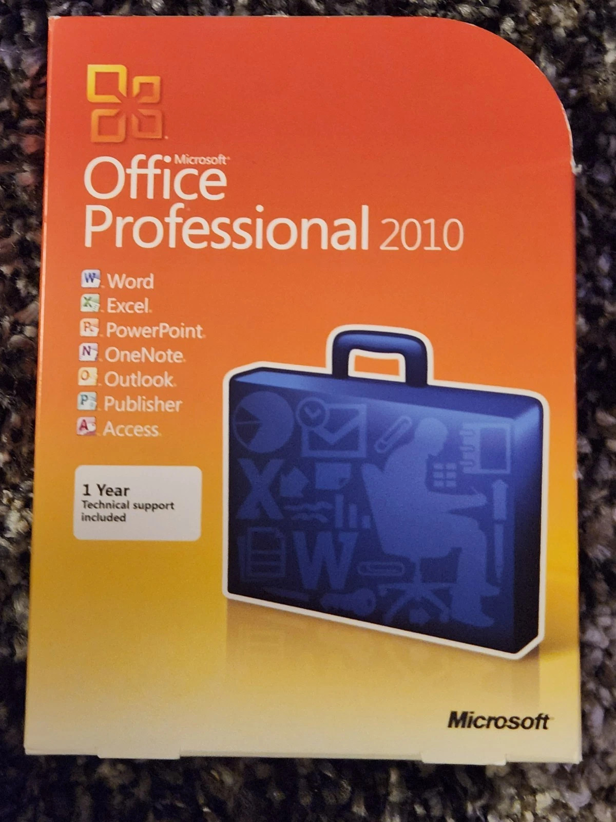 Microsoft Office 2010 Professional For 5 PCs Full Retail NEW SEALED Box Version