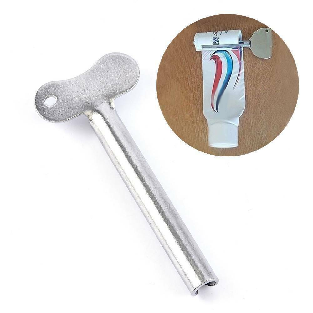 5PCS Stainless Steel Tube Toothpaste Squeezer Easy Key Dispenser Rolling HoldeZt