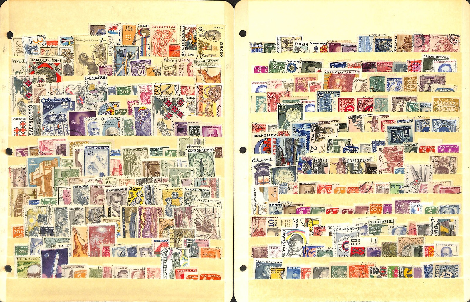 Czechoslovakia Stamp Collection on 40 Scott International Pages, 1918-1968 (BG)