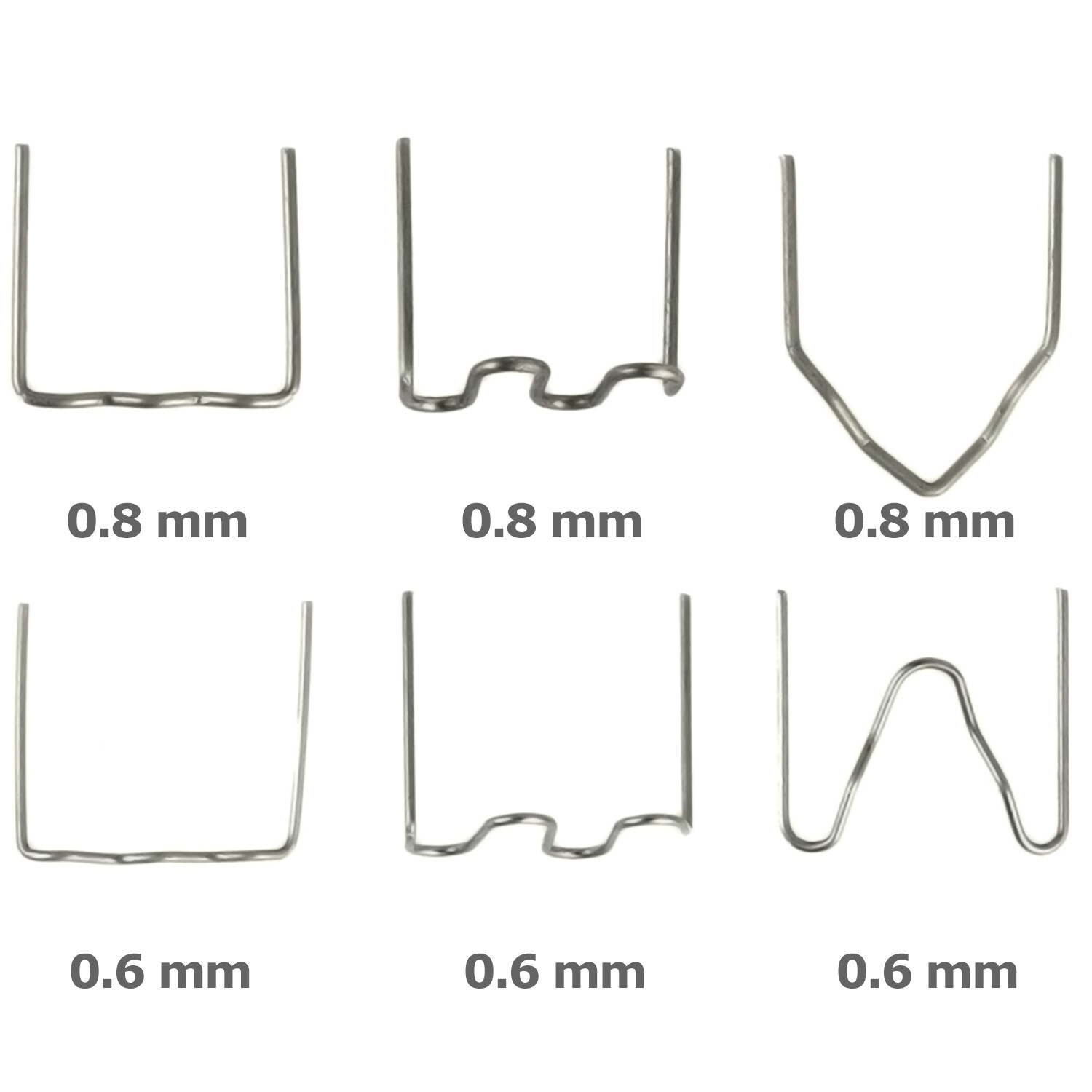 600X Hot Staples for Car Bumper Fender Welder Stapler Plastic Welding Repair Kit