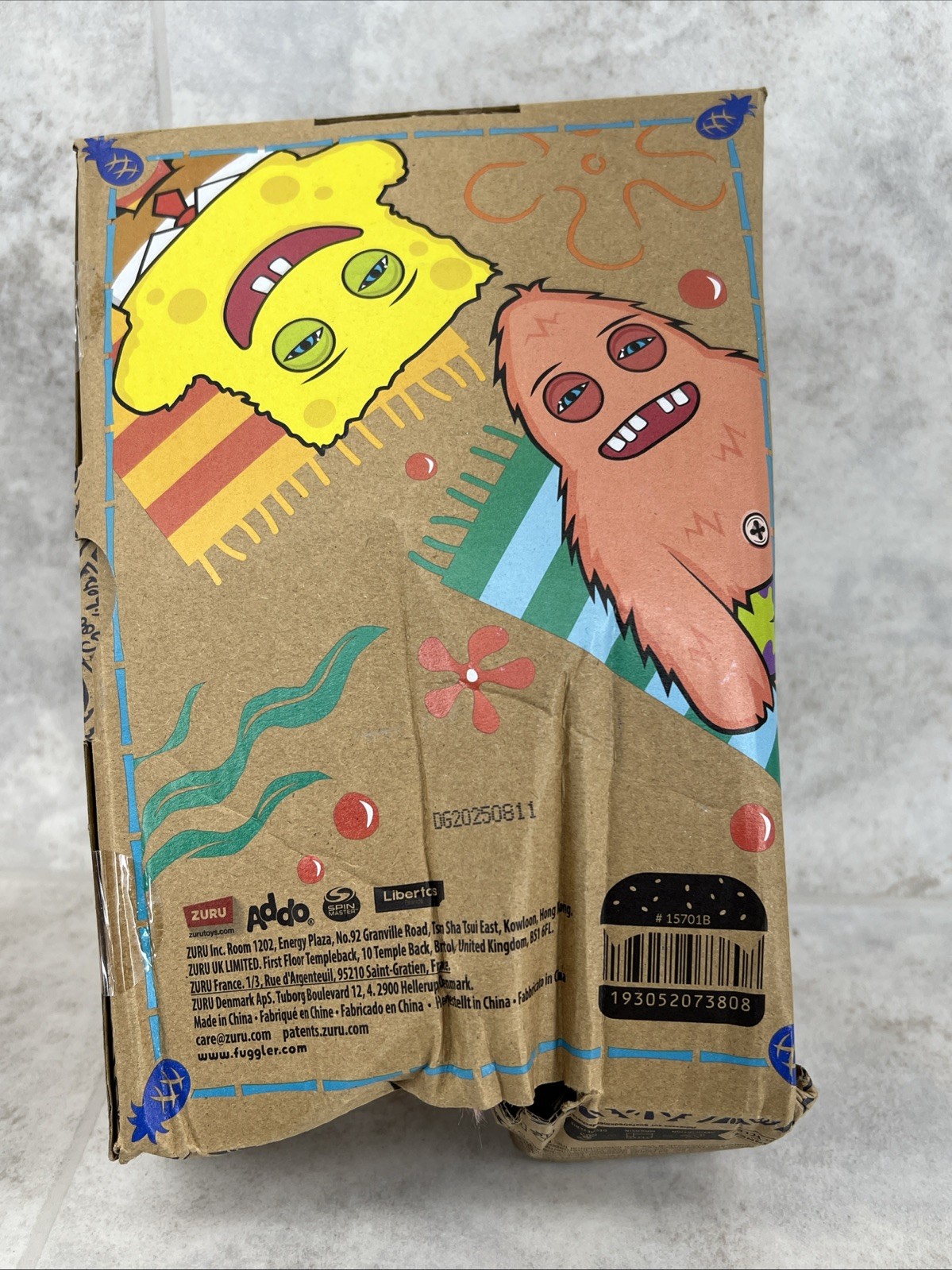 Patrick Fuggler Spongebob Squarepants 9" Plush - New/ Damaged Box- See Pics