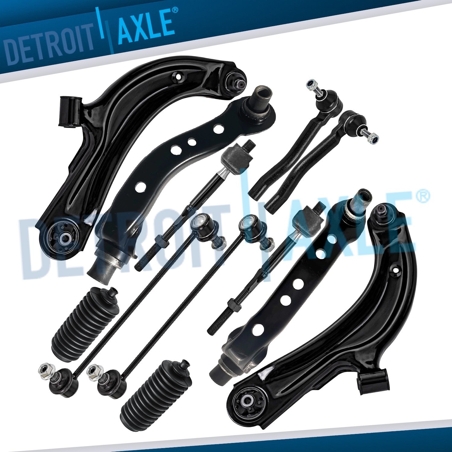 Front Upper Lower Control Arms Suspension Kit for 2013-2019 Nissan Sentra NV200