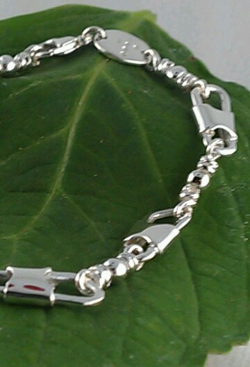 ACTS Bracelet Sterling Silver Fishers Of Men Emmaus Bracelet HEAVY LINK !