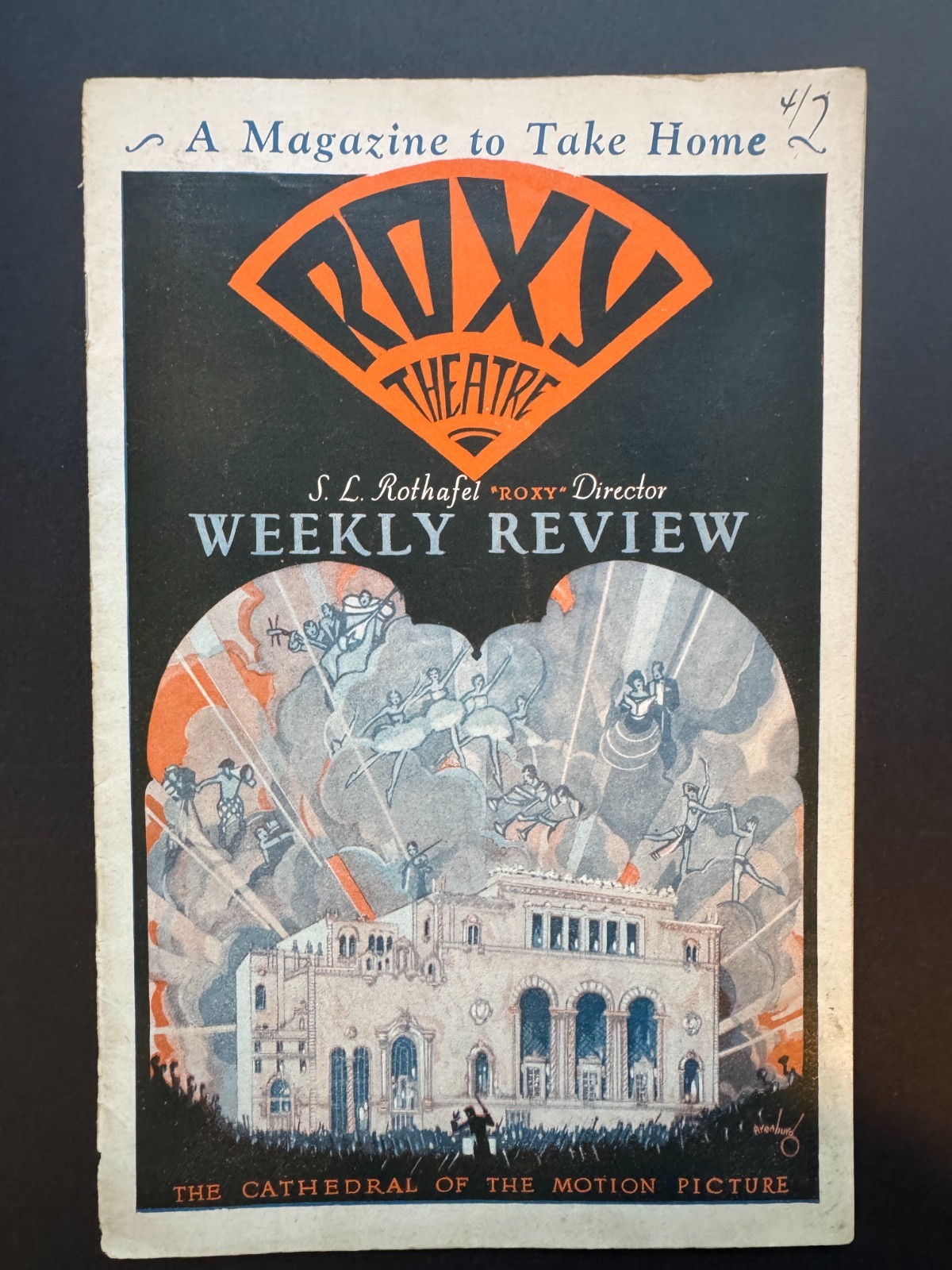 Vintage Broadway Theater Programs 1920s Art Deco Roxy, Jolsons, Majestic
