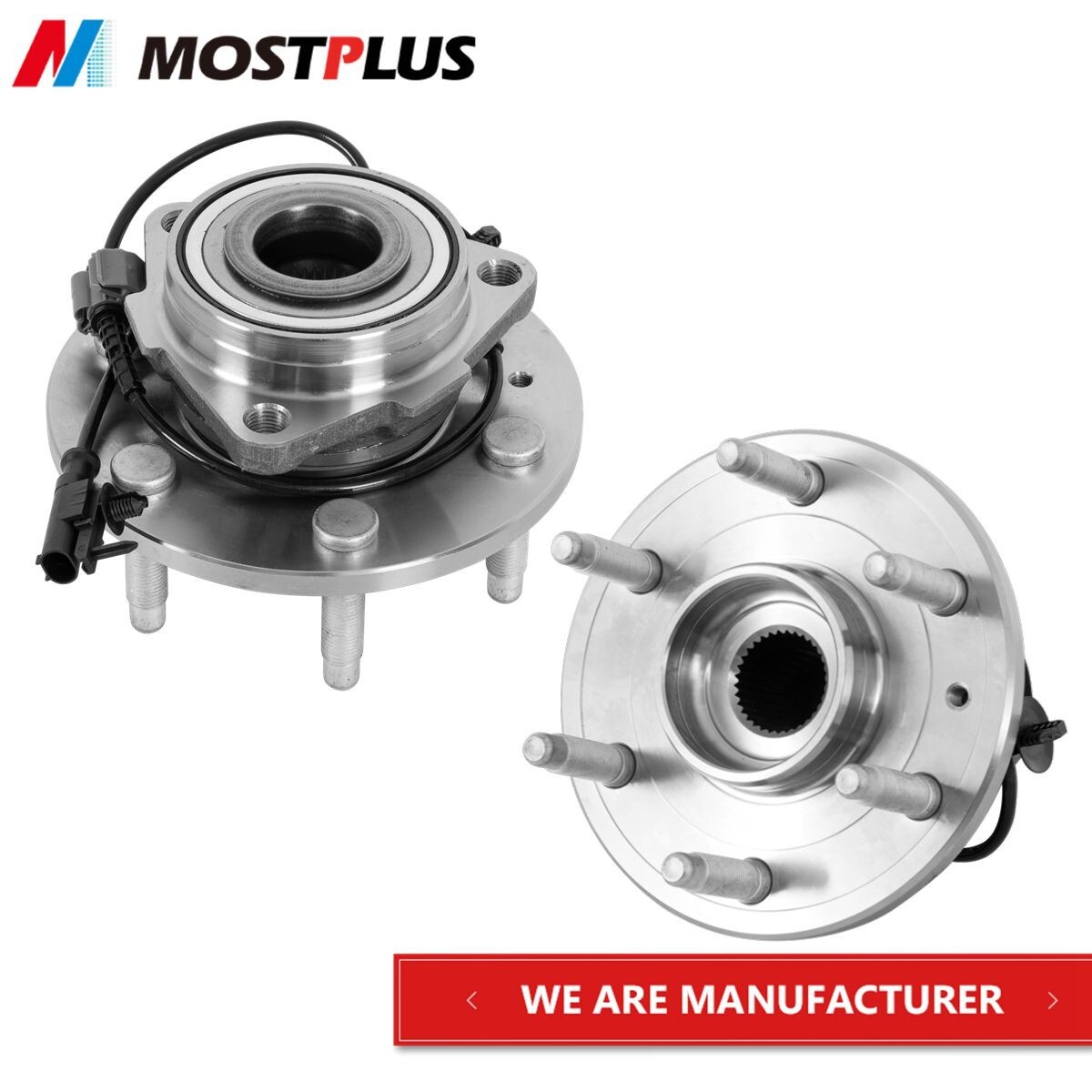 Set(2) Front Wheel Hub Bearing Assembly For GMC Yukon Chevy Tahoe Silverado 1500