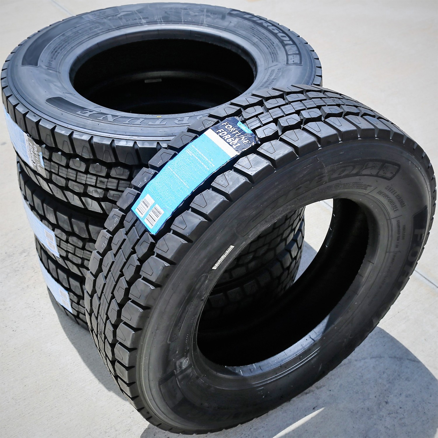 4 Tires 225/70R19.5 128/126N Load G 14 Ply Fortune FDR601 ET Drive Commercial