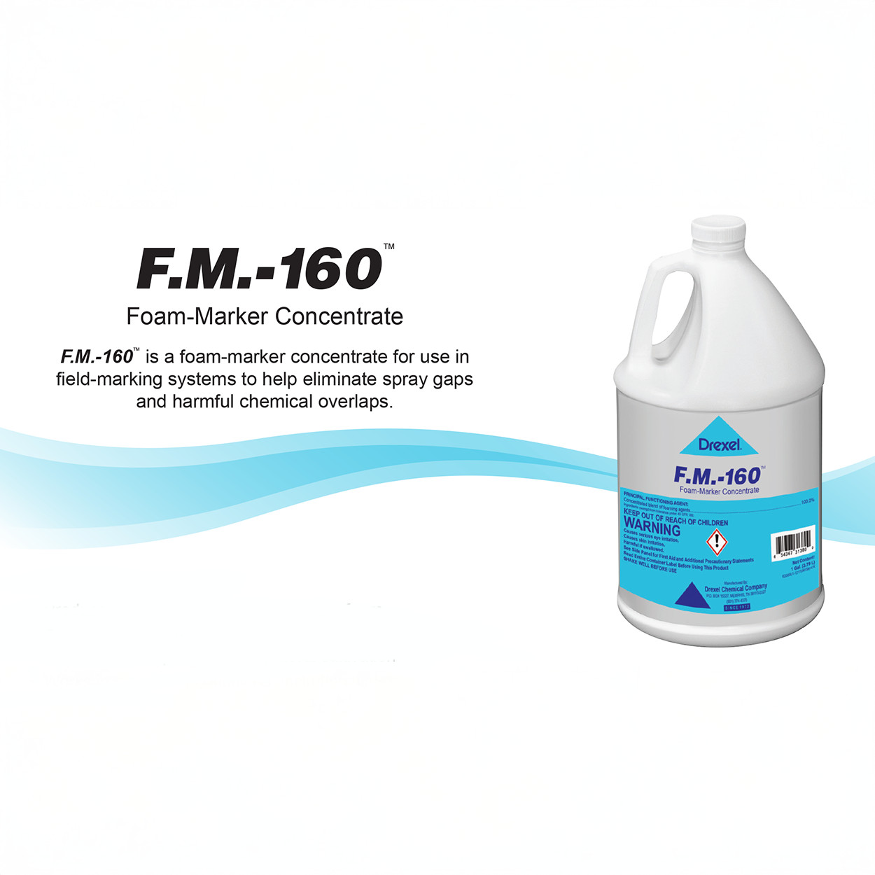 F.M.-160 Foam Marker Concentrate Spray Indicator 128 fl oz by Drexel Chemical