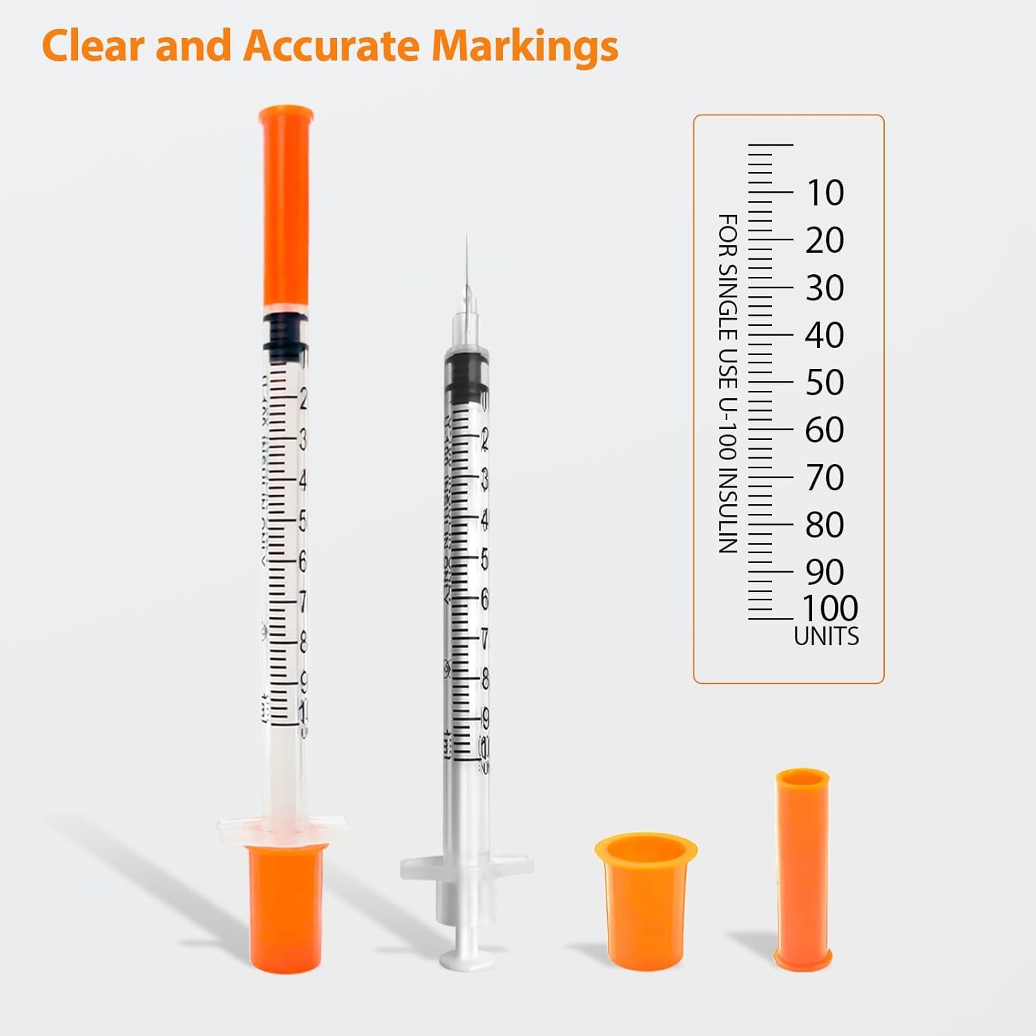 U-100 1cc 31 Gauge 5/16 Inch Syringe, Individually Packed 30 PACK