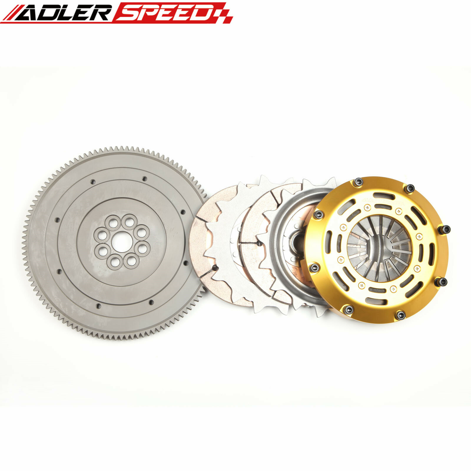 ADLERSPEED TWIN DISC CLUTCH KIT FOR HONDA B-SERIES ACURA B16 B18 B20 STANDARD WT
