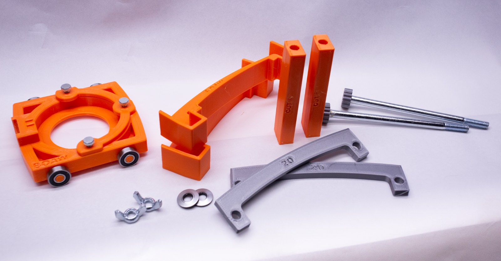 Fret Board Radius Jig - Makita, Bosch, DeWalt, Port Cable - multiple radii