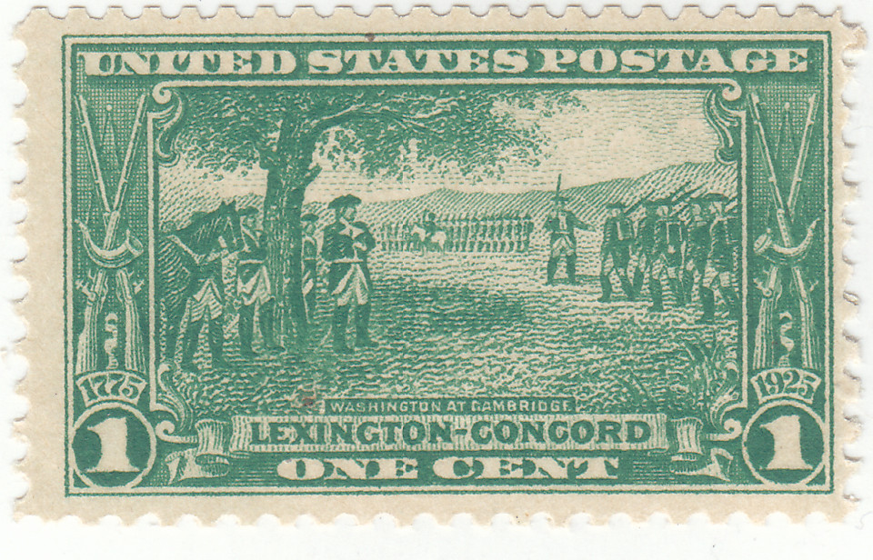 Scott # 617 - 1c Deep Green - Mint Hinged