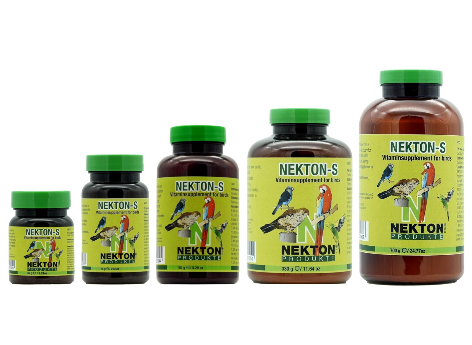 NEKTON-S Multi-Vitamin & Amino Acids Supplement for Birds 35g 75g 150g 330g 700g