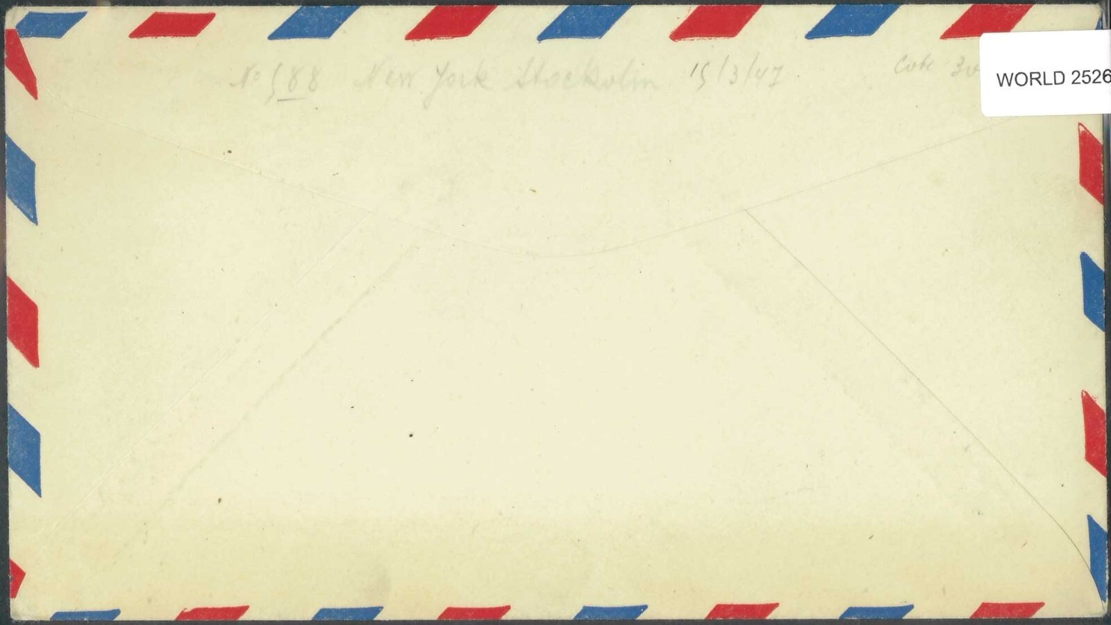 SAVOYSTAMPS USA 1947 1ST COMMERCIAL FLIGHT NEW YORK - STOCKHOLM VIA ICELAND