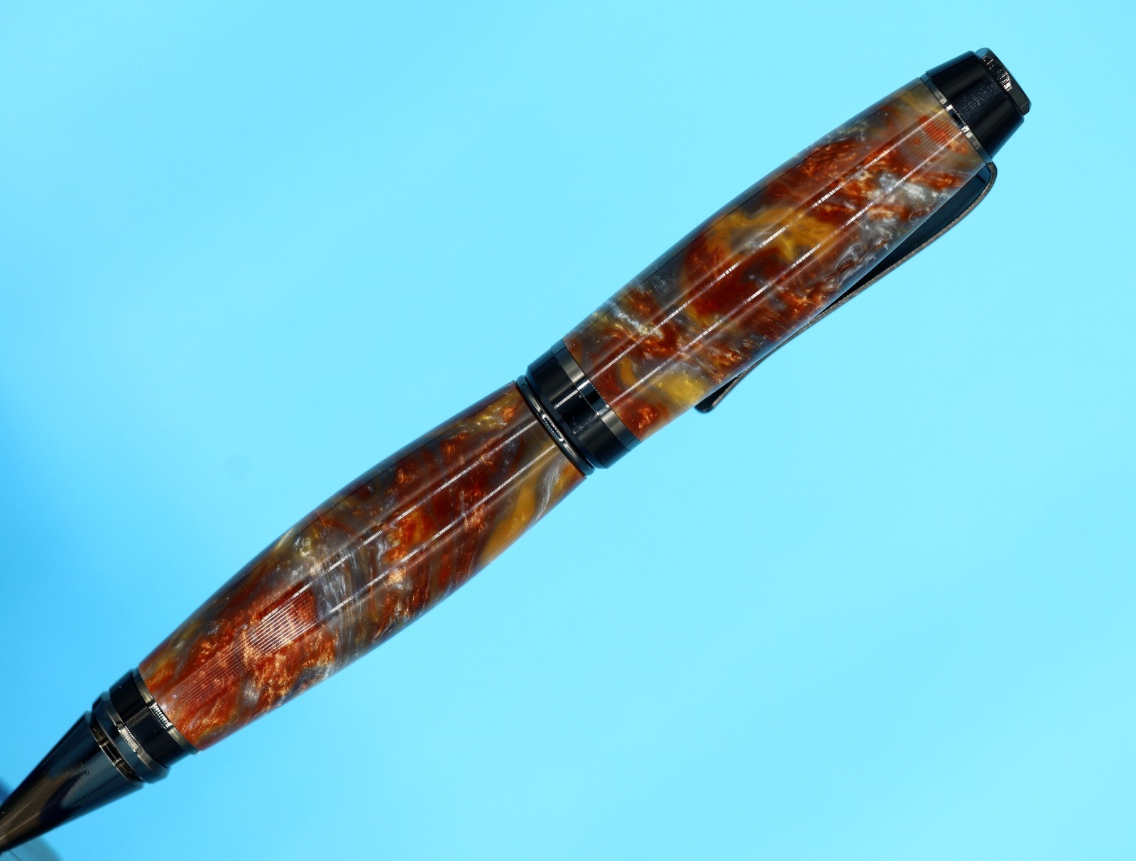 Popular Classic Cigar Ballpoint Pen in Gunmetal with Molten Metal Color #24