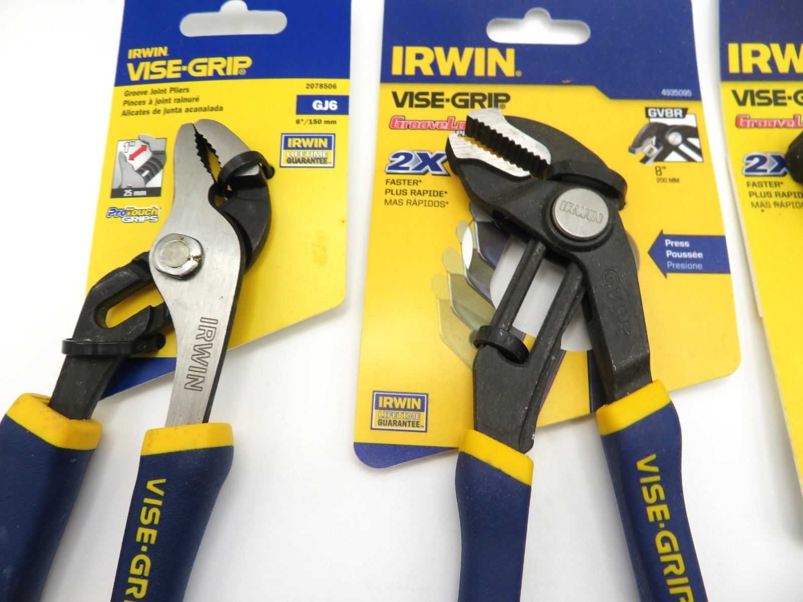 Irwin Groovelock GV8R, GV10R - Groove Joint GJ6 Professional Grade Pliers