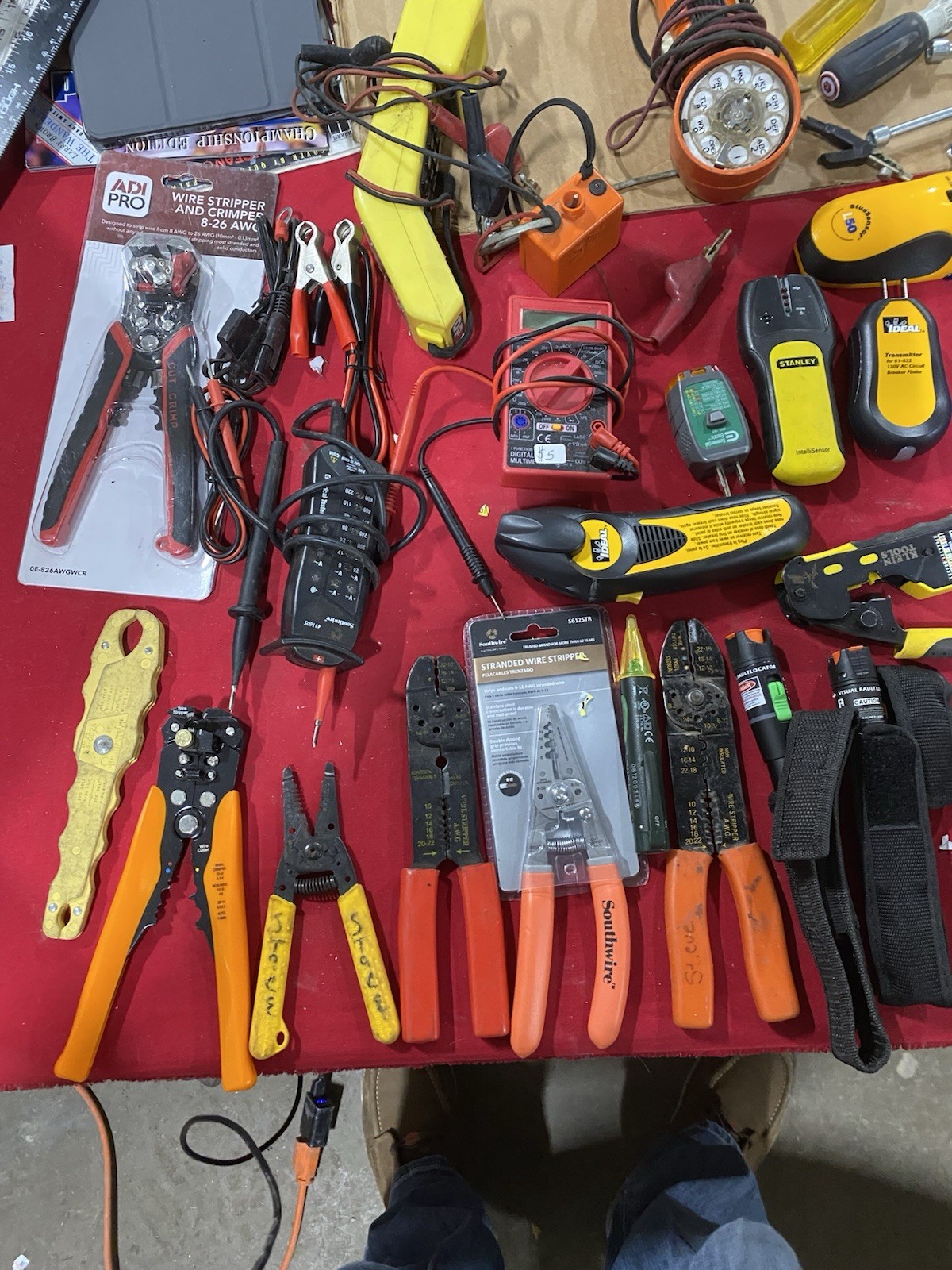 Lot of Electrician Tools Mixed Tools and Brands Screwdrivers Etc Used Free Ship