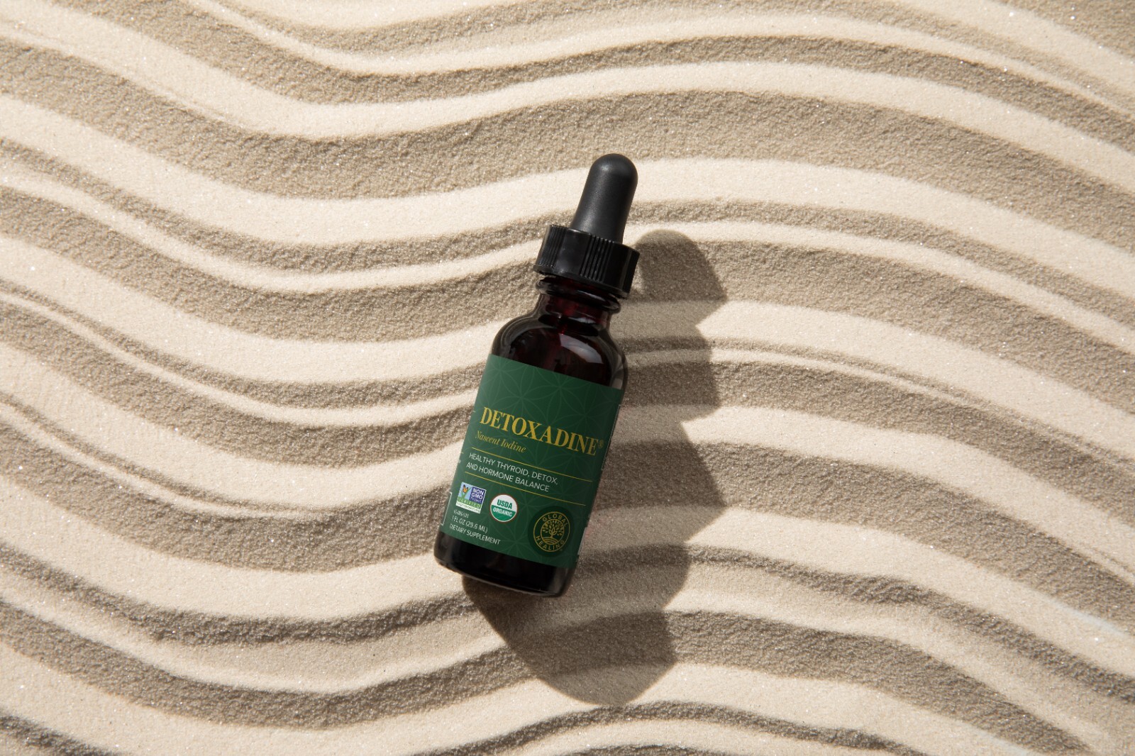 Global Healing Detoxadine, Organic Nascent Iodine Supplement, 1950 mcg (3-Pack)