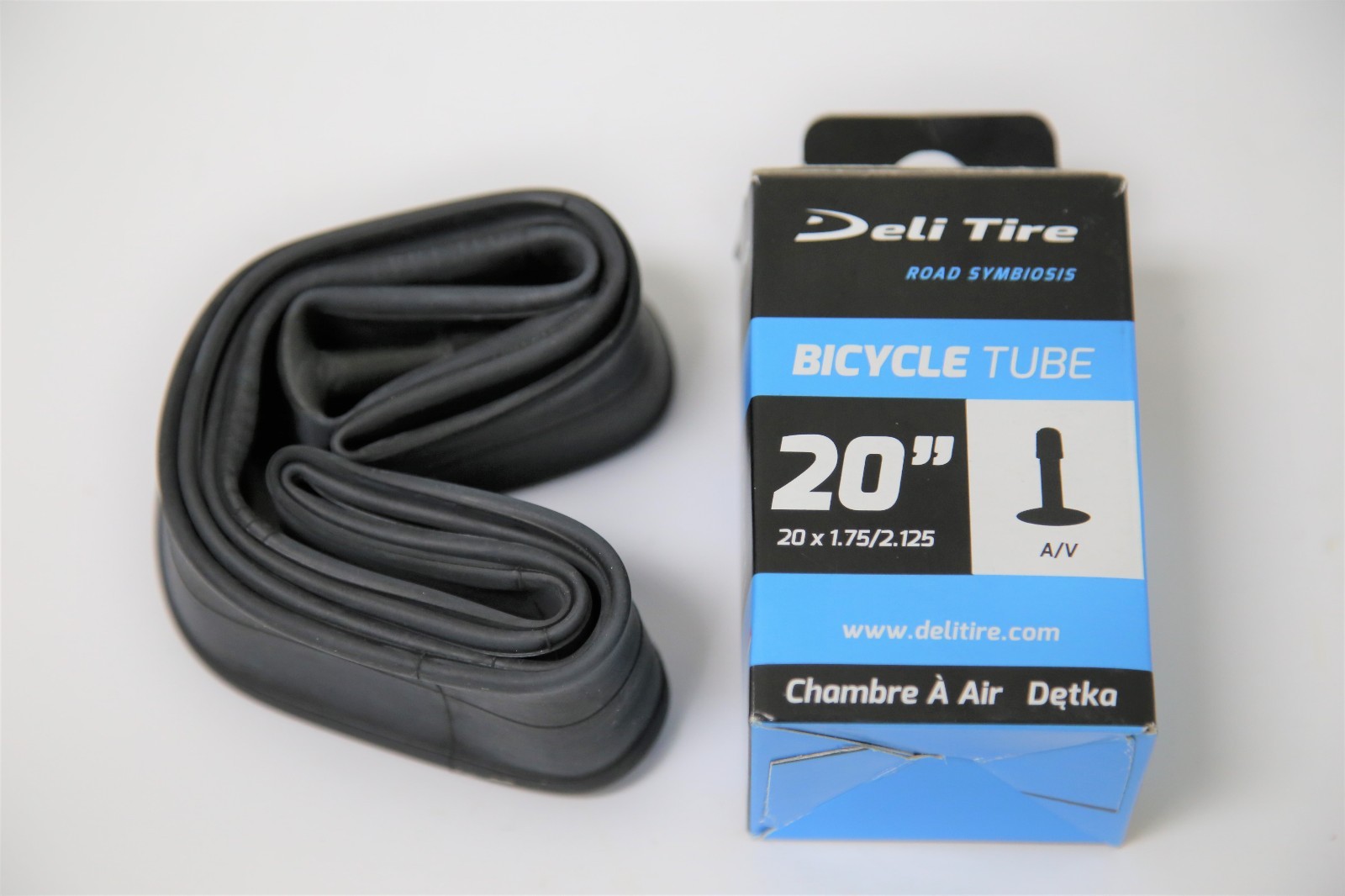 Deli Bicycle Inner Tube 20" x 1.75" / 2.125" , Schrader Valve 35 mm