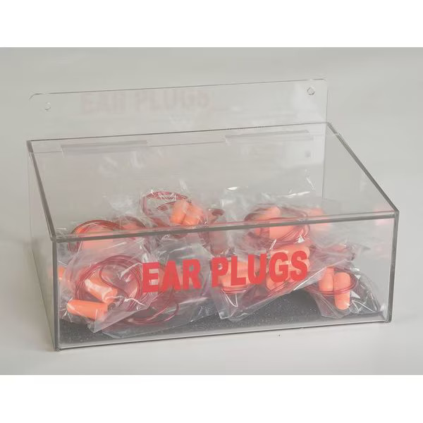 Manufacturer Varies Reusable Ear Plugs with Dispenser, Wall Mount, Capacity: 100