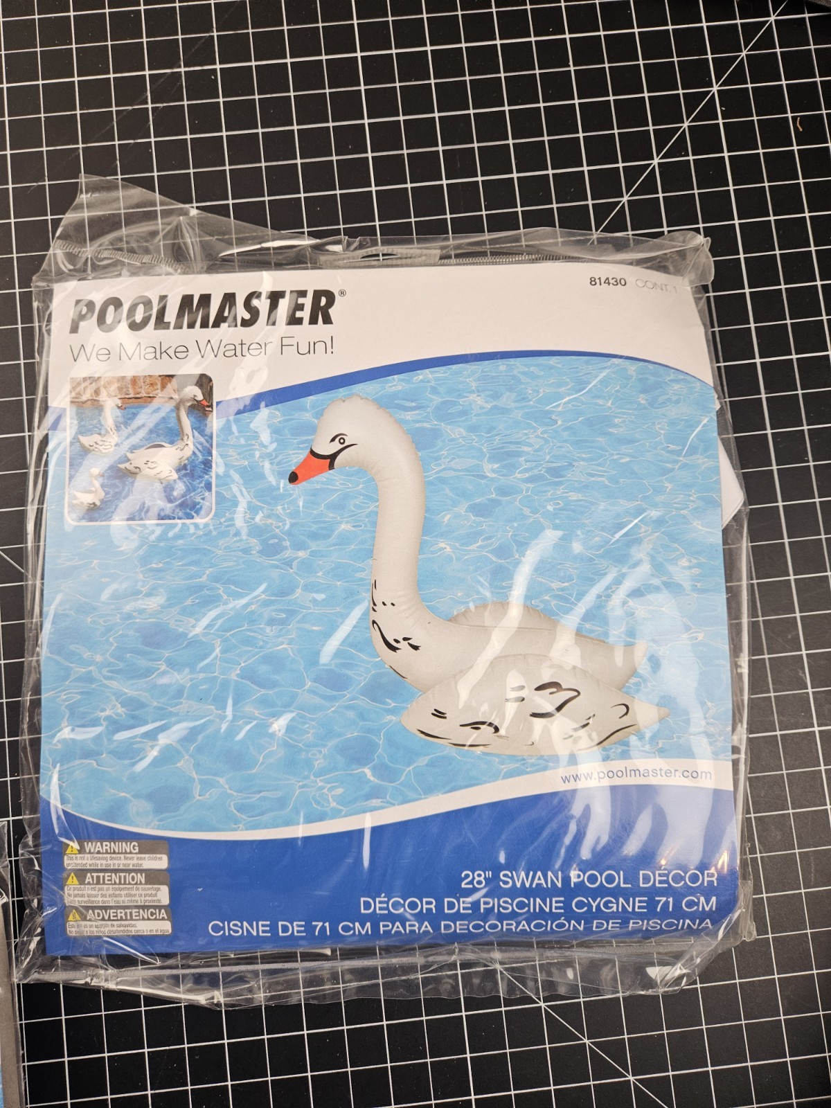 3 Pack - Poolmaster Swan Family Pool Décor 3 Sizes