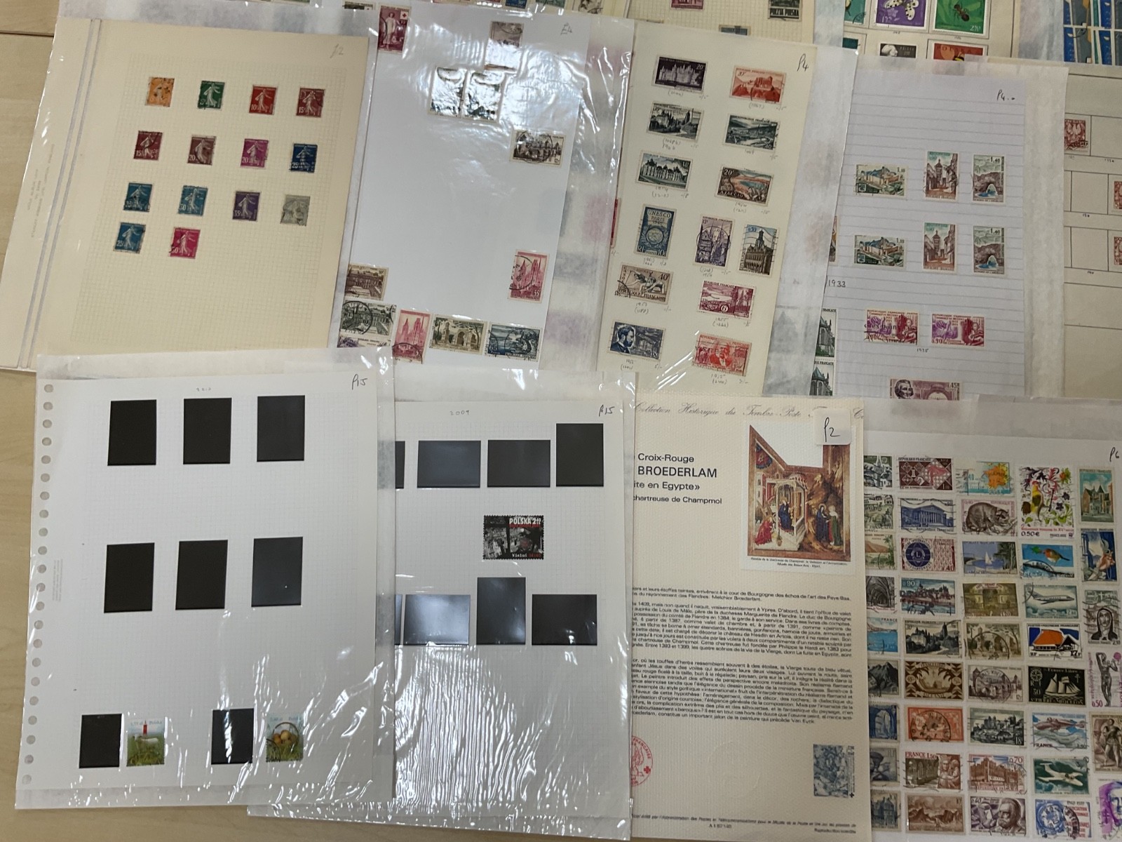 Poland stamps. Ex dealer leaves. Mint/Used. Vintage to modern 1.8kg G118