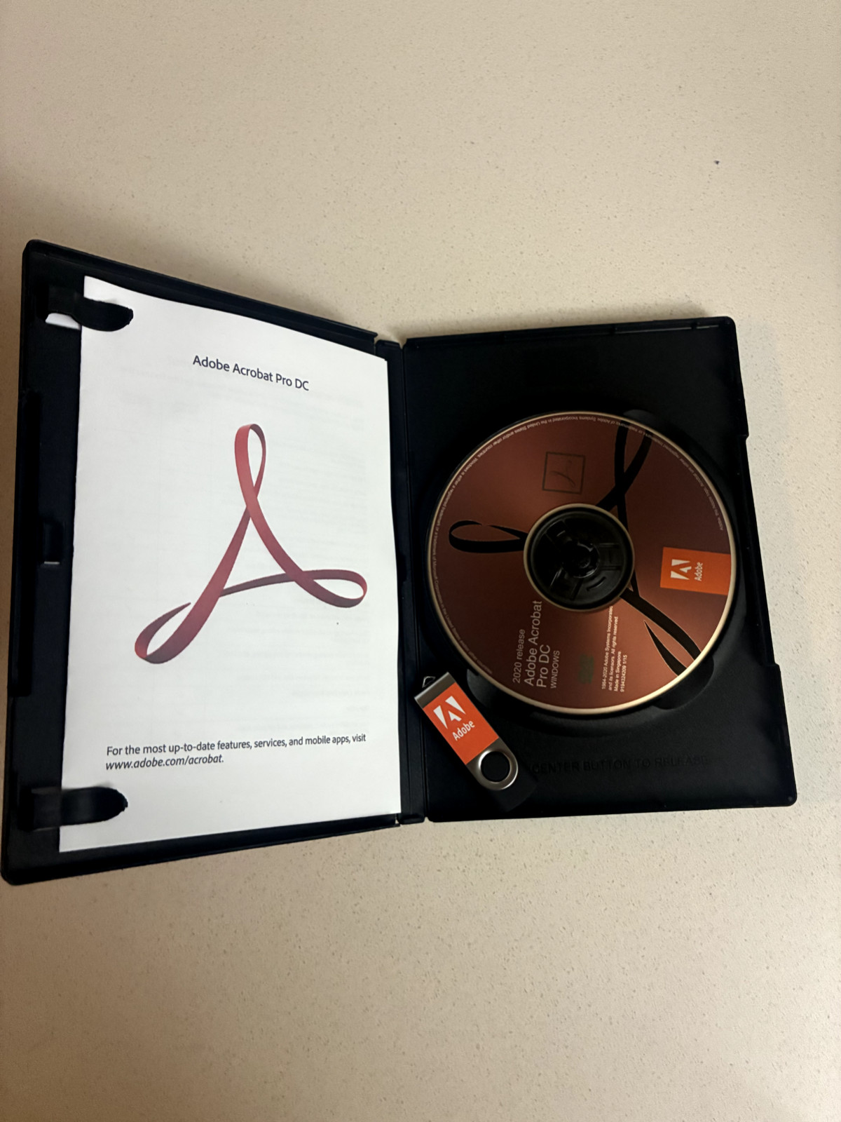 Adobe Acrobat Pro DC 2020 Windows DVD + USB Full Version perpetual license